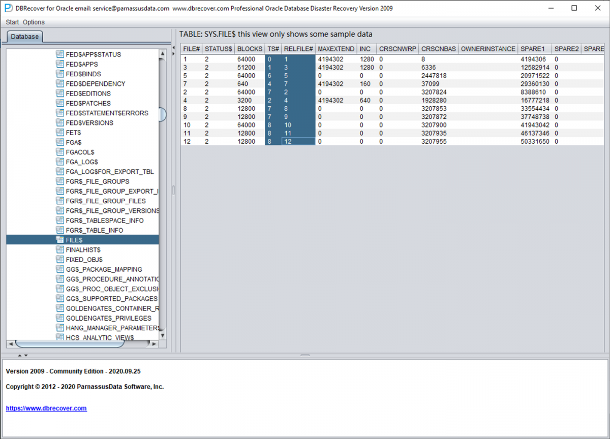 DBRECOVER for Oracle Recovery Scenario: Ransomware malware encrypts and damages datafiles